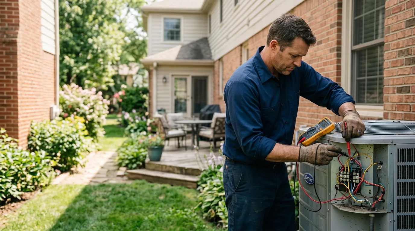 HVAC technician working near Munson, PA
